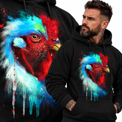 BLUZA Z KAPTUREM ZWIERZĘTA  KURCZAK 3